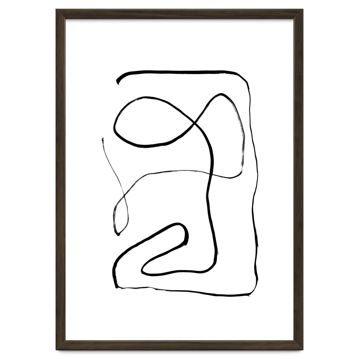 Mid-Century Line Art Print #2