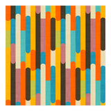 Retro Color Block Orange (Print Only) thumbnail