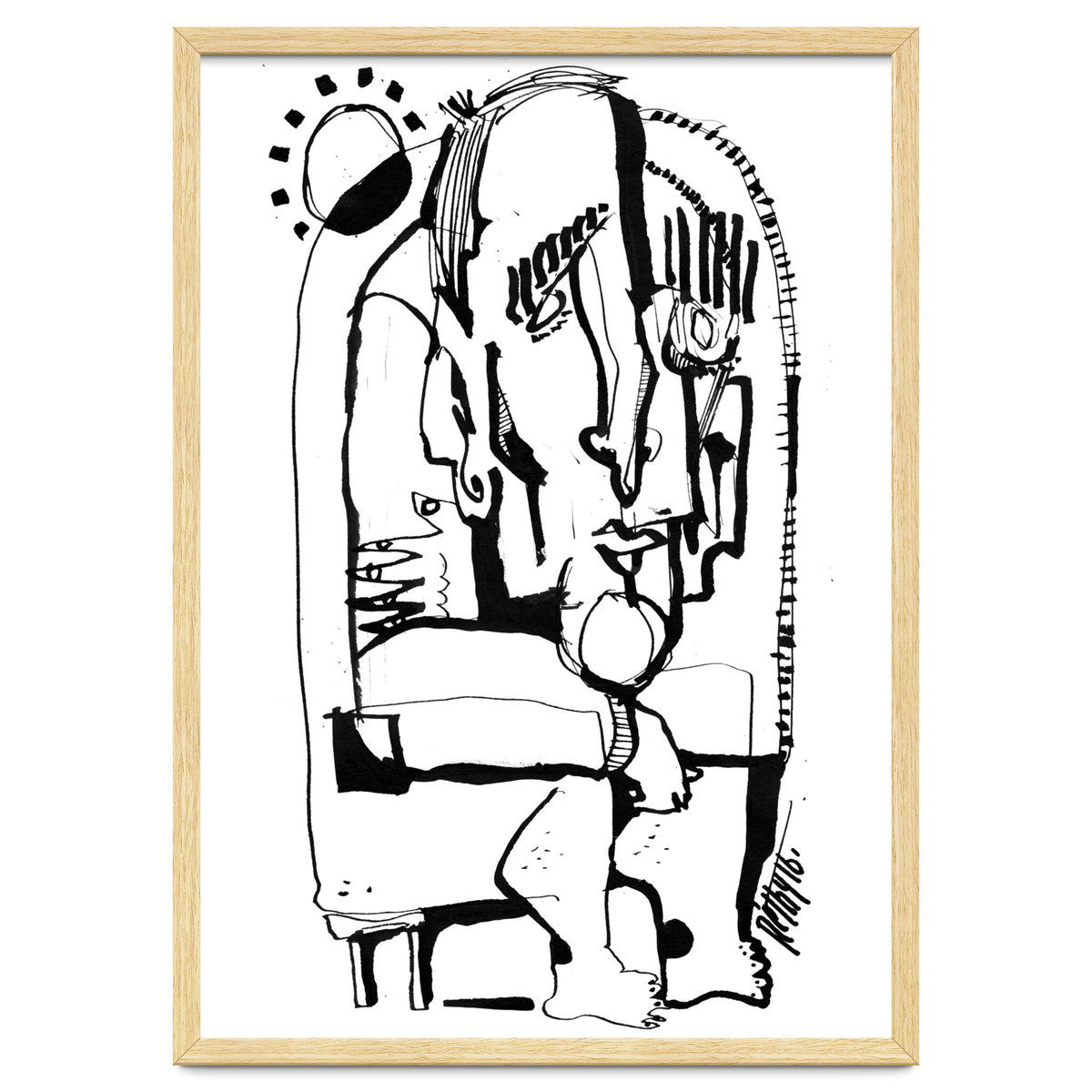 Freezing in Sunlight - b&w