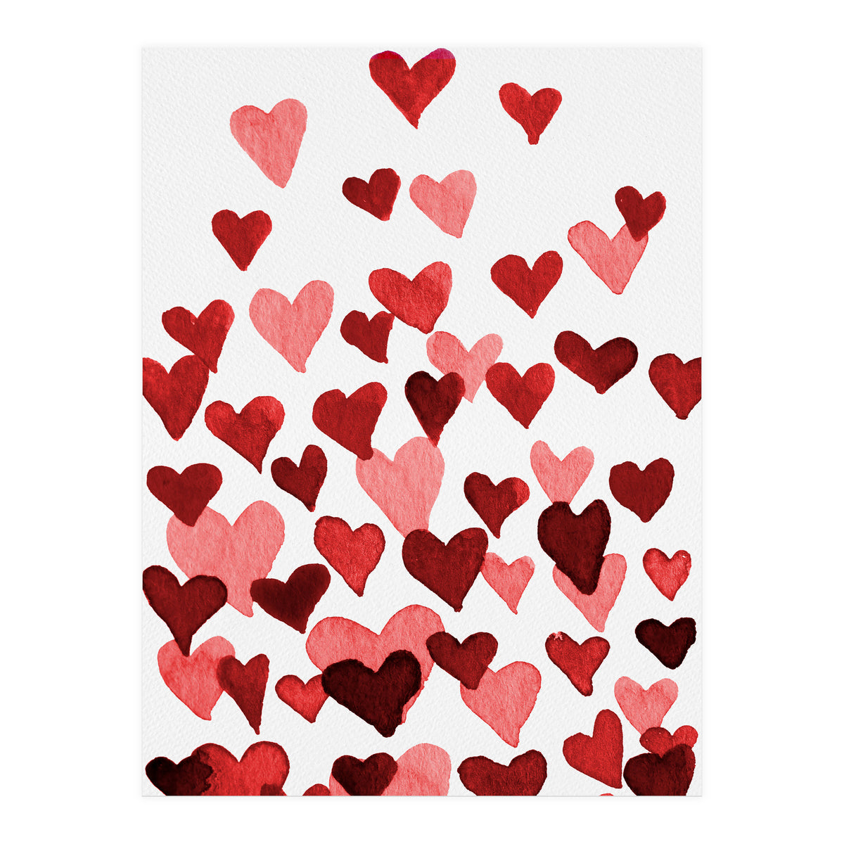 Watercolor Heart Burst (Print Only)