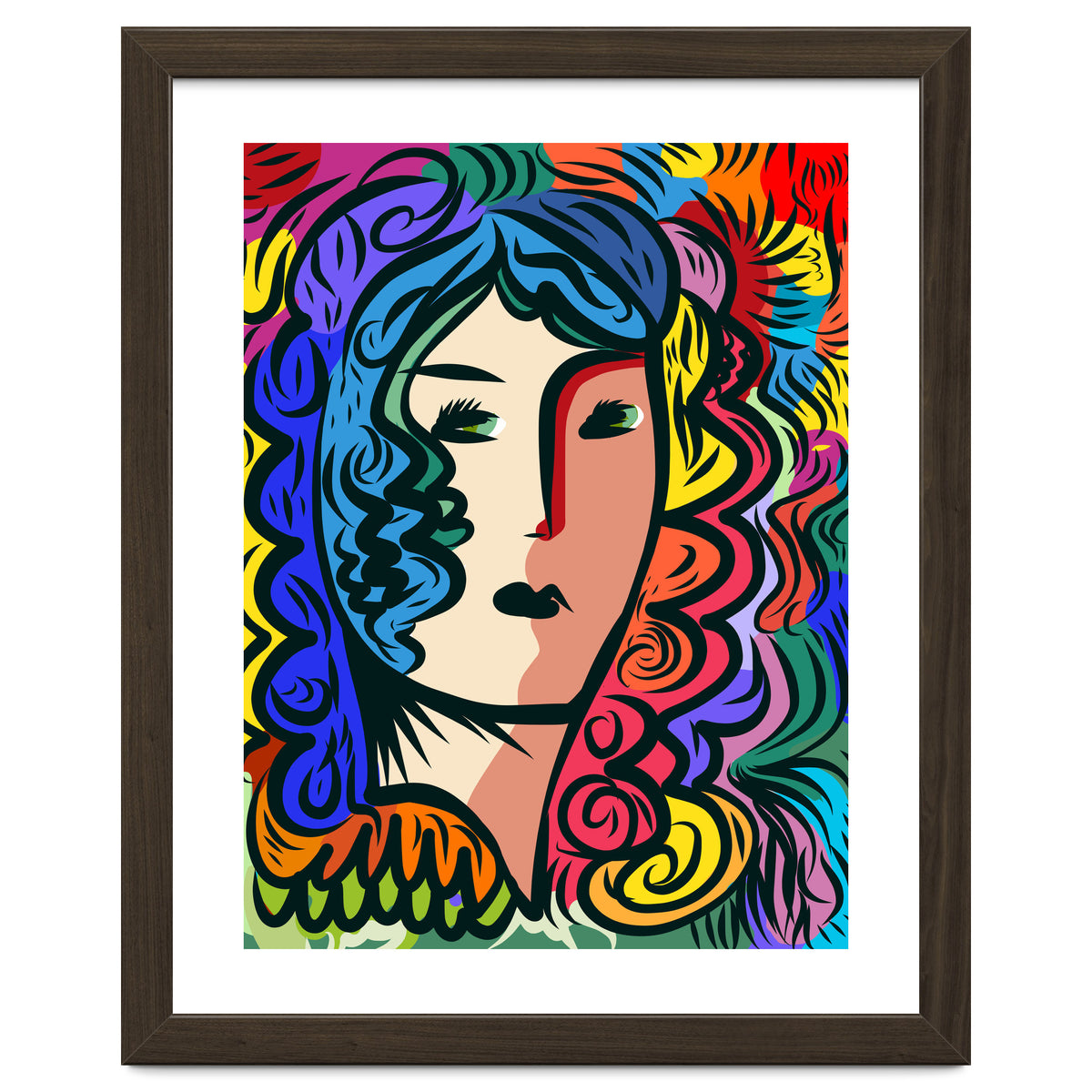 Rainbow Portrait Girl