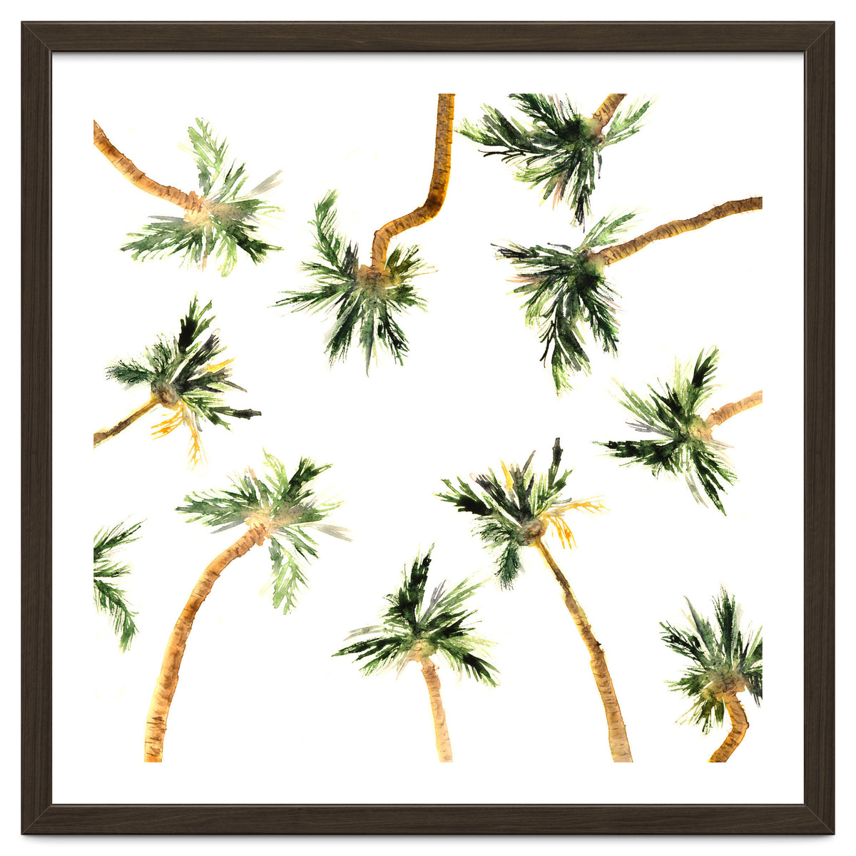 Under the coconut palms || watercolor