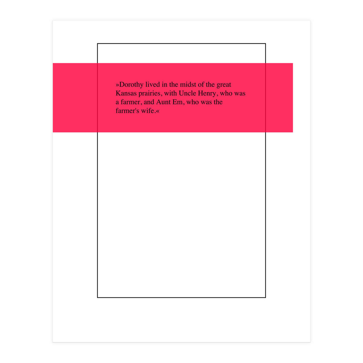 OPENING OZ (Print Only)