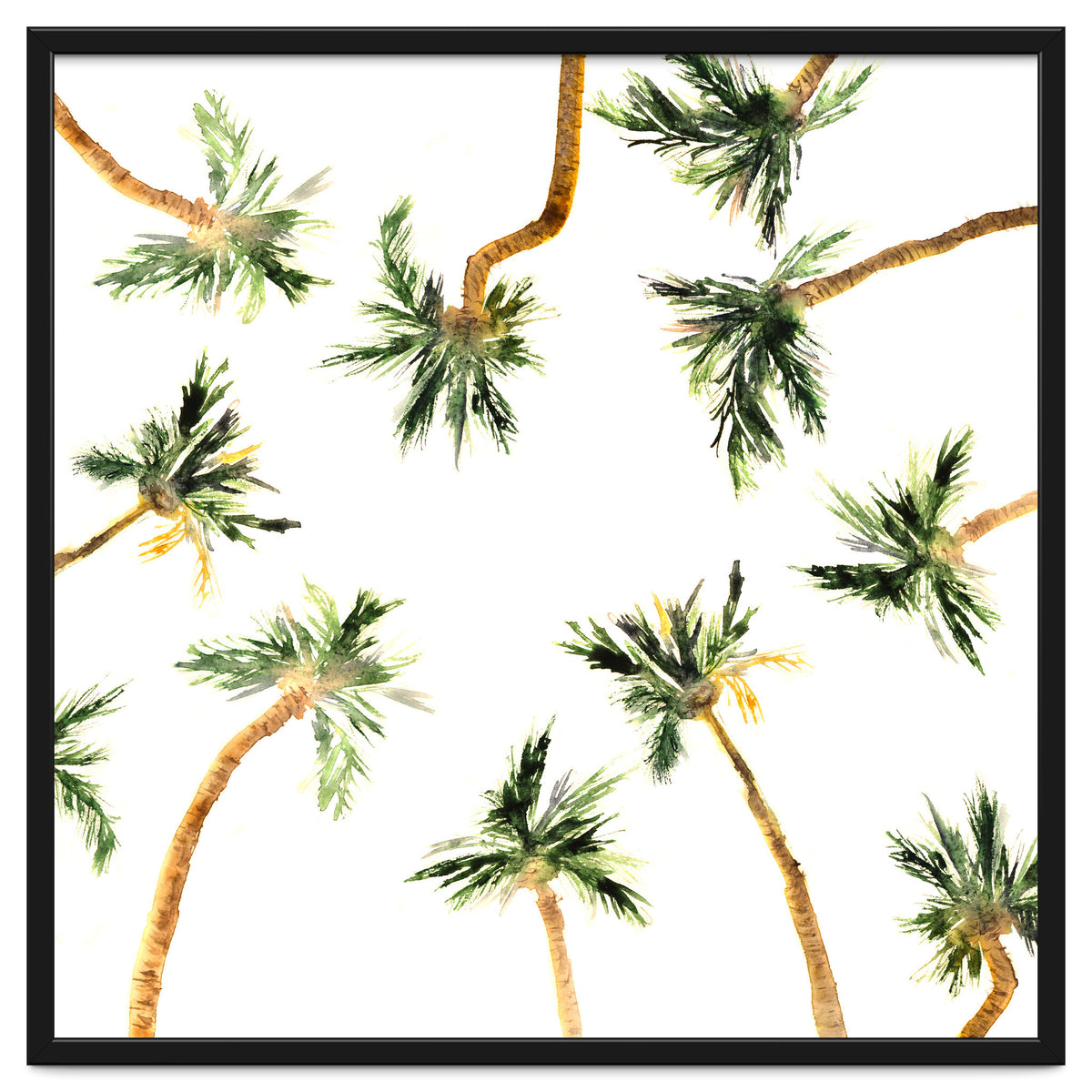 Under the coconut palms || watercolor