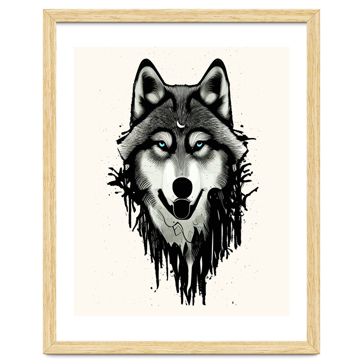 Wicked Soul, Werewolf Wolf Wild Animals Sketch, Wildlife Drawing Line Art, Wild Eclectic Dark Moon