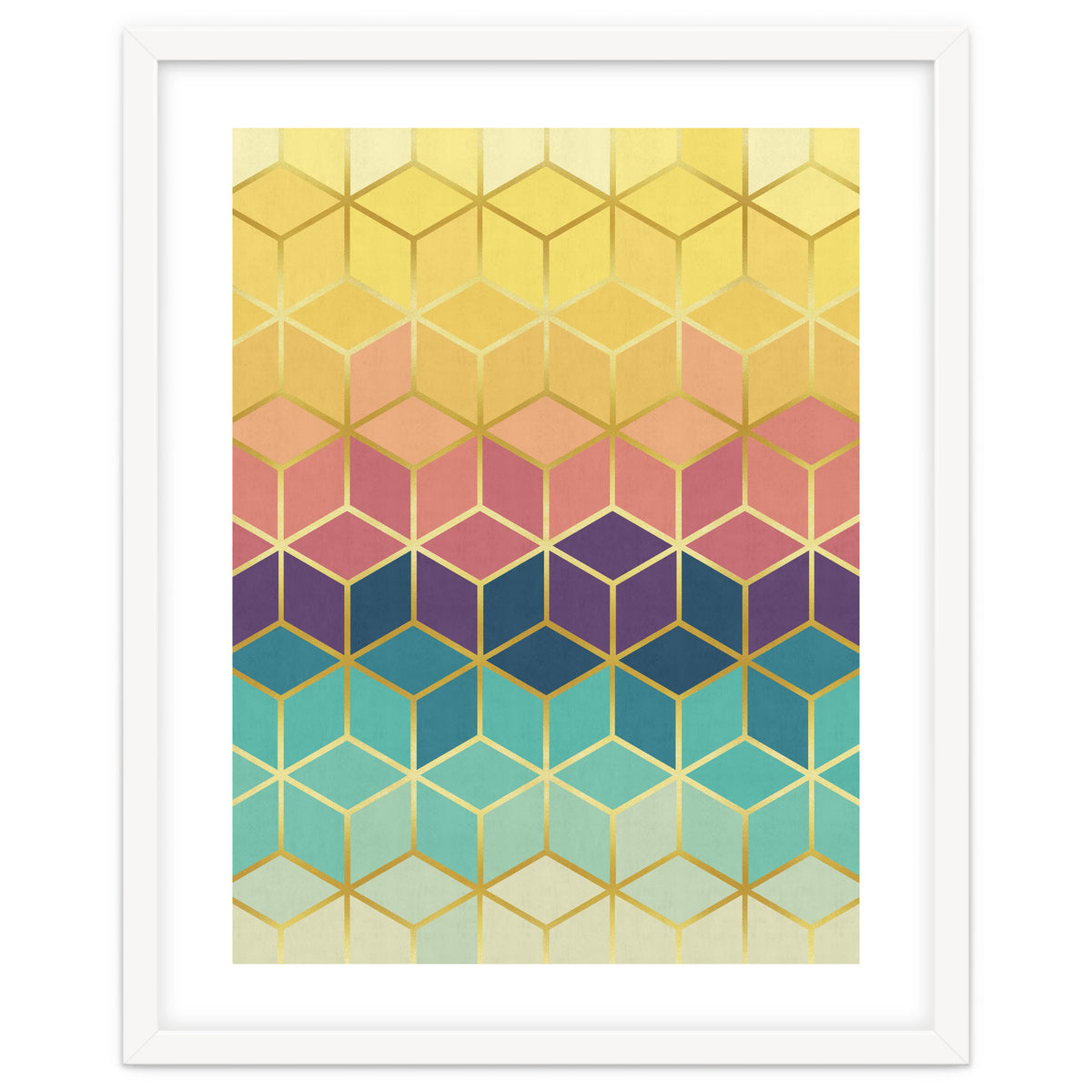 Colorful and golden pattern I