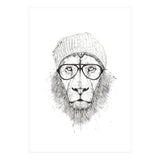 Cool Lion Bw (Print Only) thumbnail