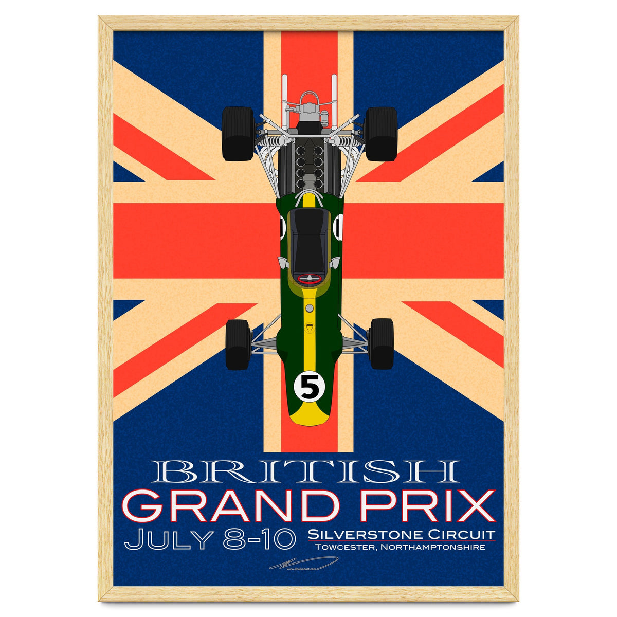 British Grand Prix poster