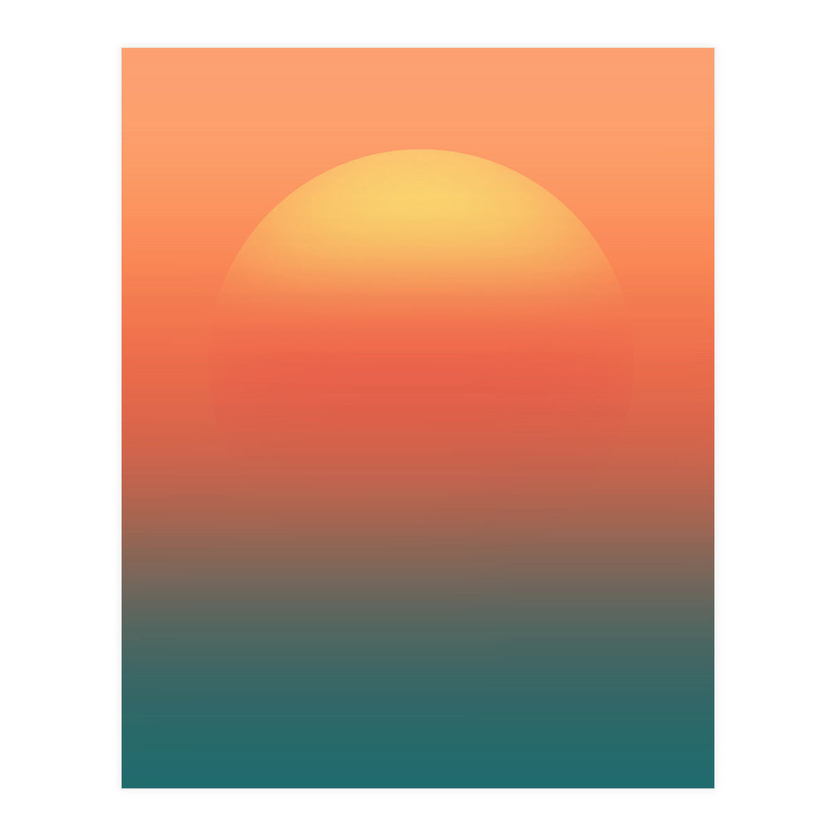 Ocean sunrise (Print Only)