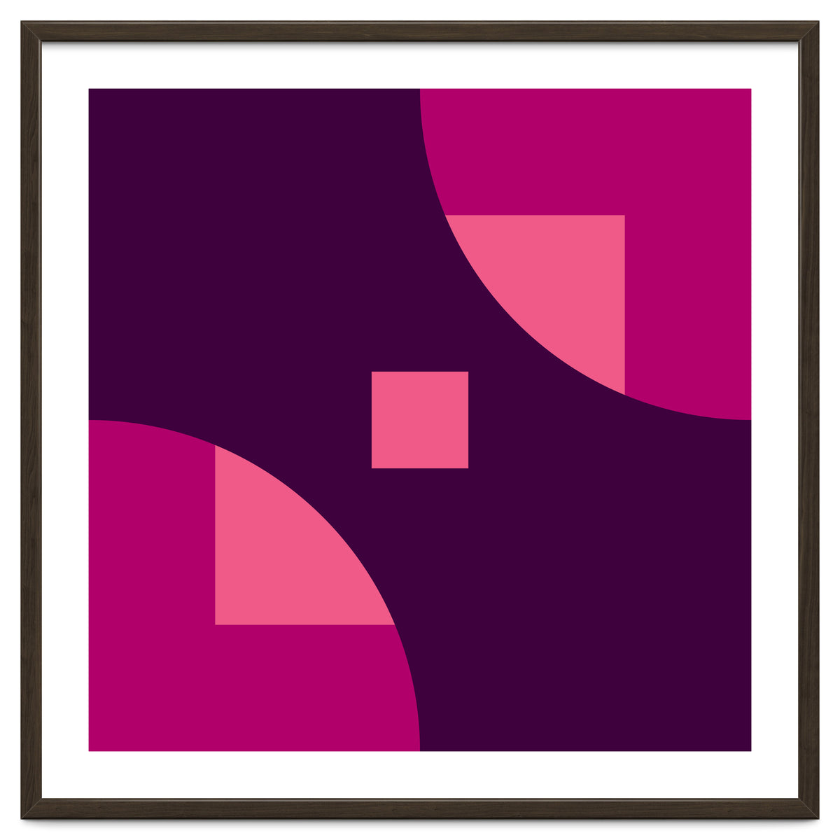 Geometric Shapes No. 1 - purple & pink squares