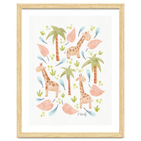 Jungle Giraffes | Pastel