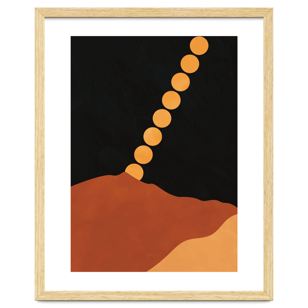 Mountain Hills Moon Earth Tones