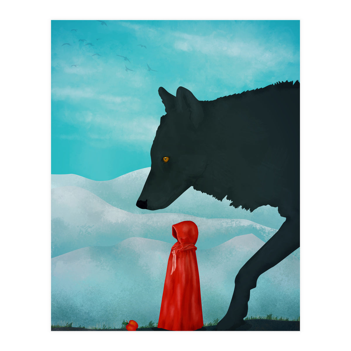 Red And Wolf (Print Only)