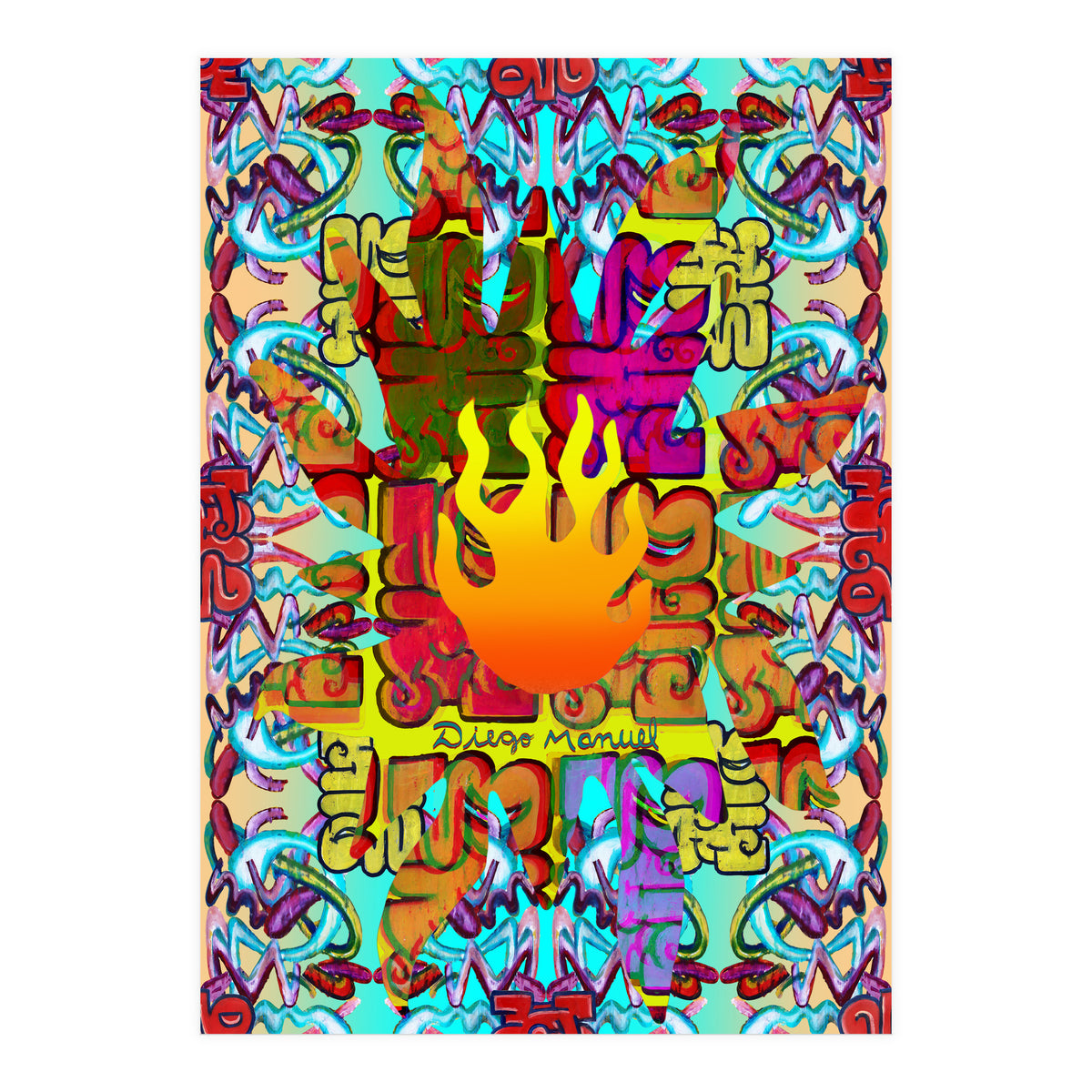 Fuego Y Graffiti 38 (Print Only)