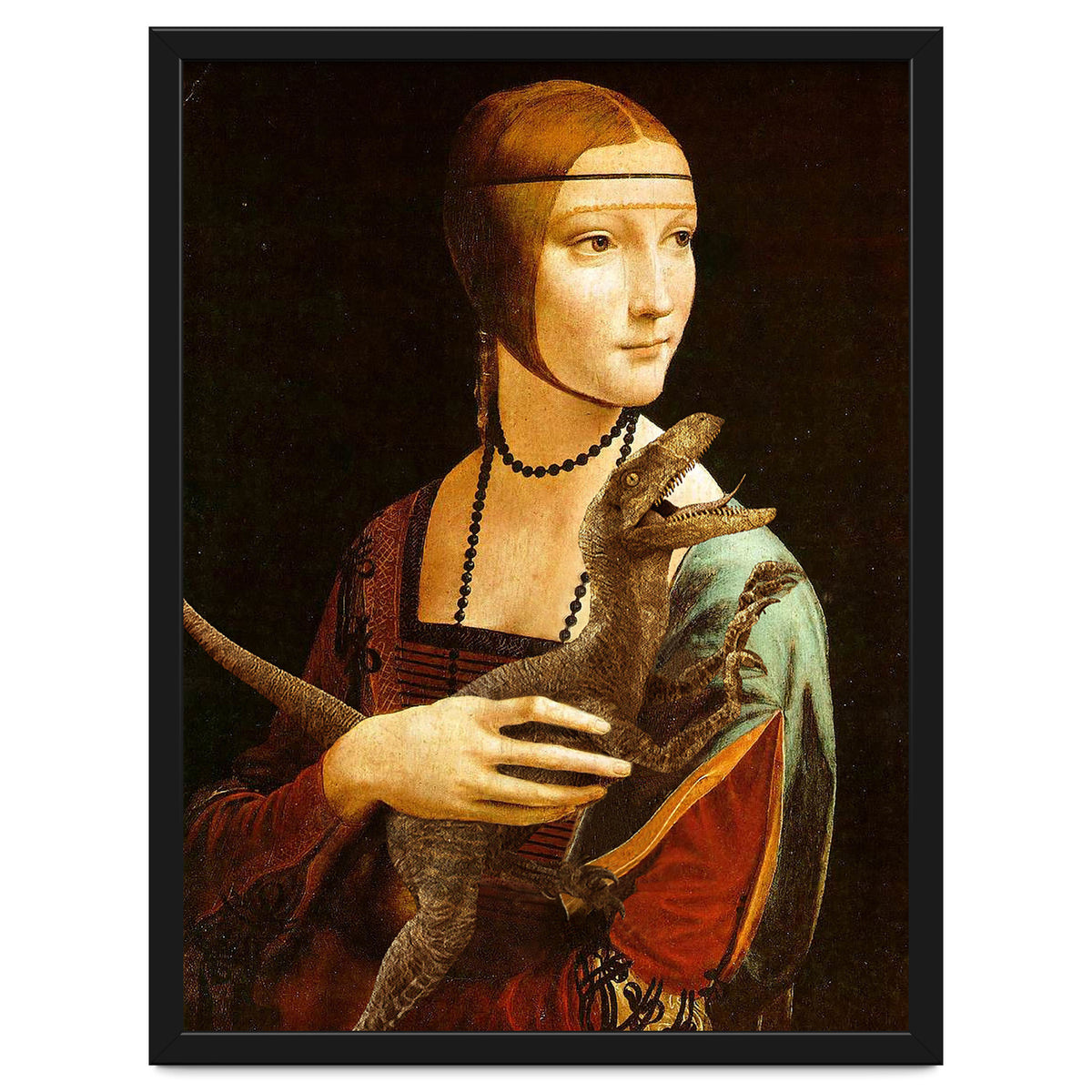 Lady With A Velociraptor