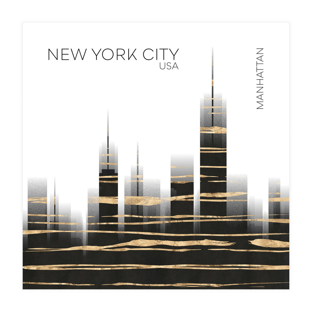 Urban Art NYC Skyline (Print Only)