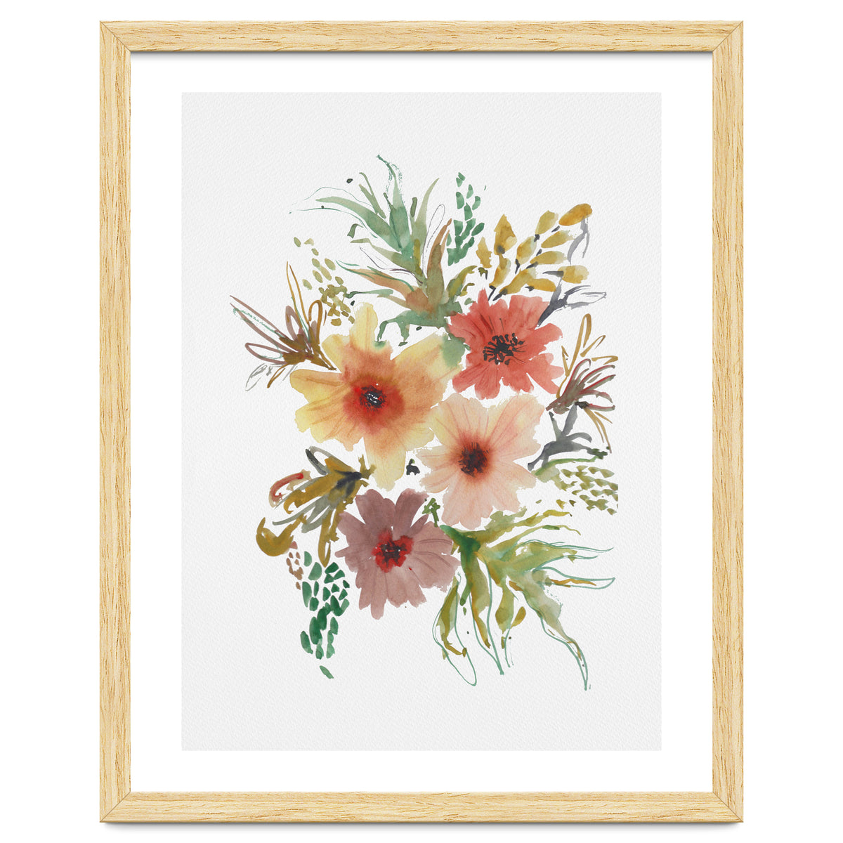Watercolor blooms
