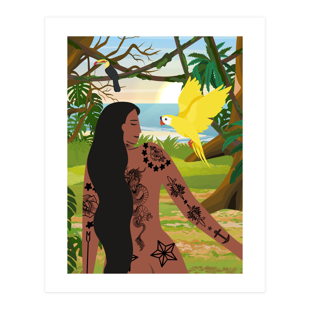 Golden Conure and Me (Print Only)