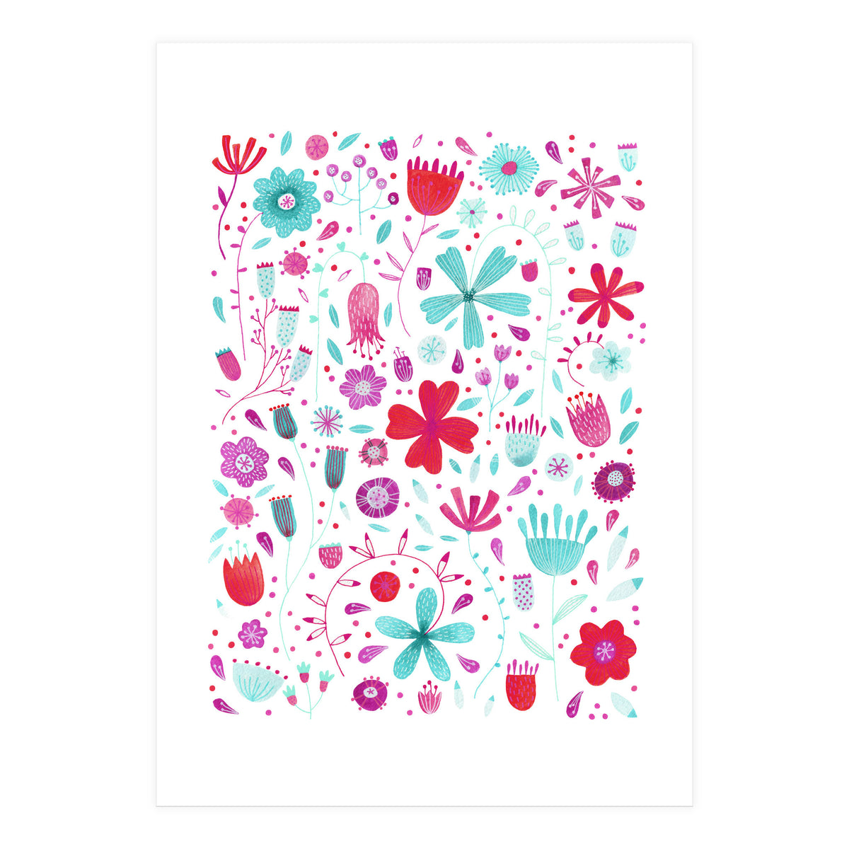 English Meadow Teal (Print Only)