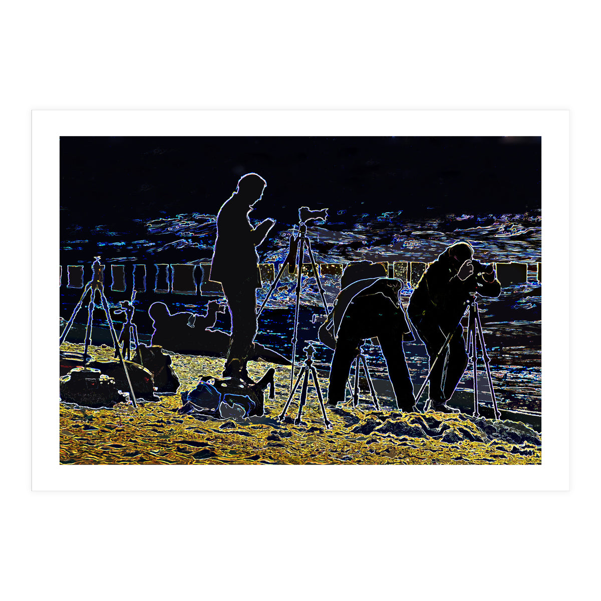 Photographers at the beach (Print Only)