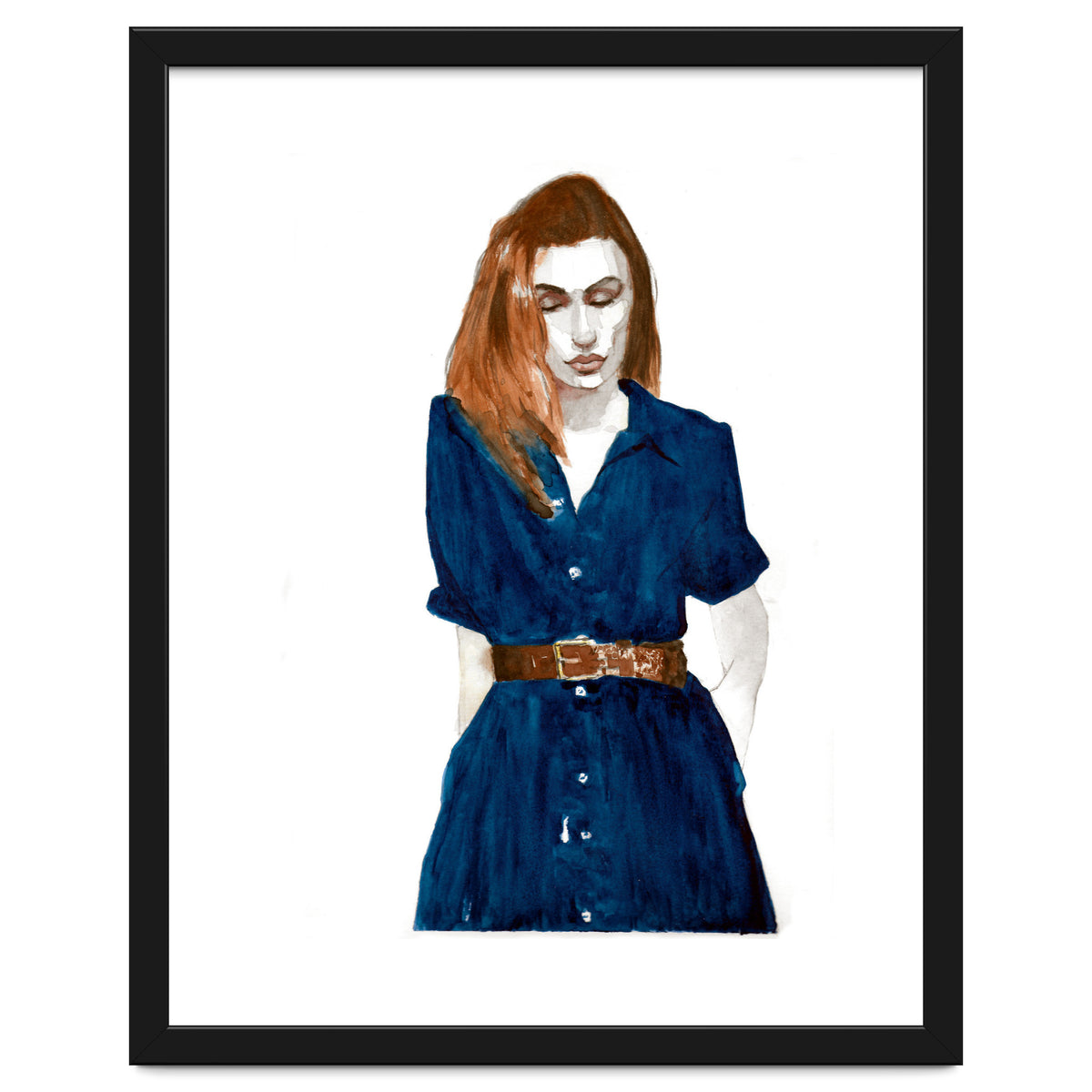 Untitled #46 Woman in a blue dress