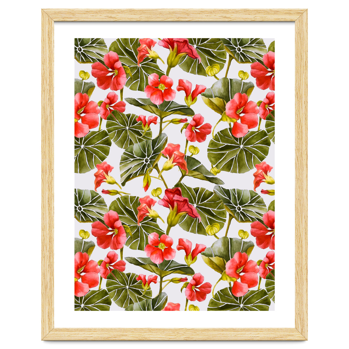 Nasturtiums watercolor 02