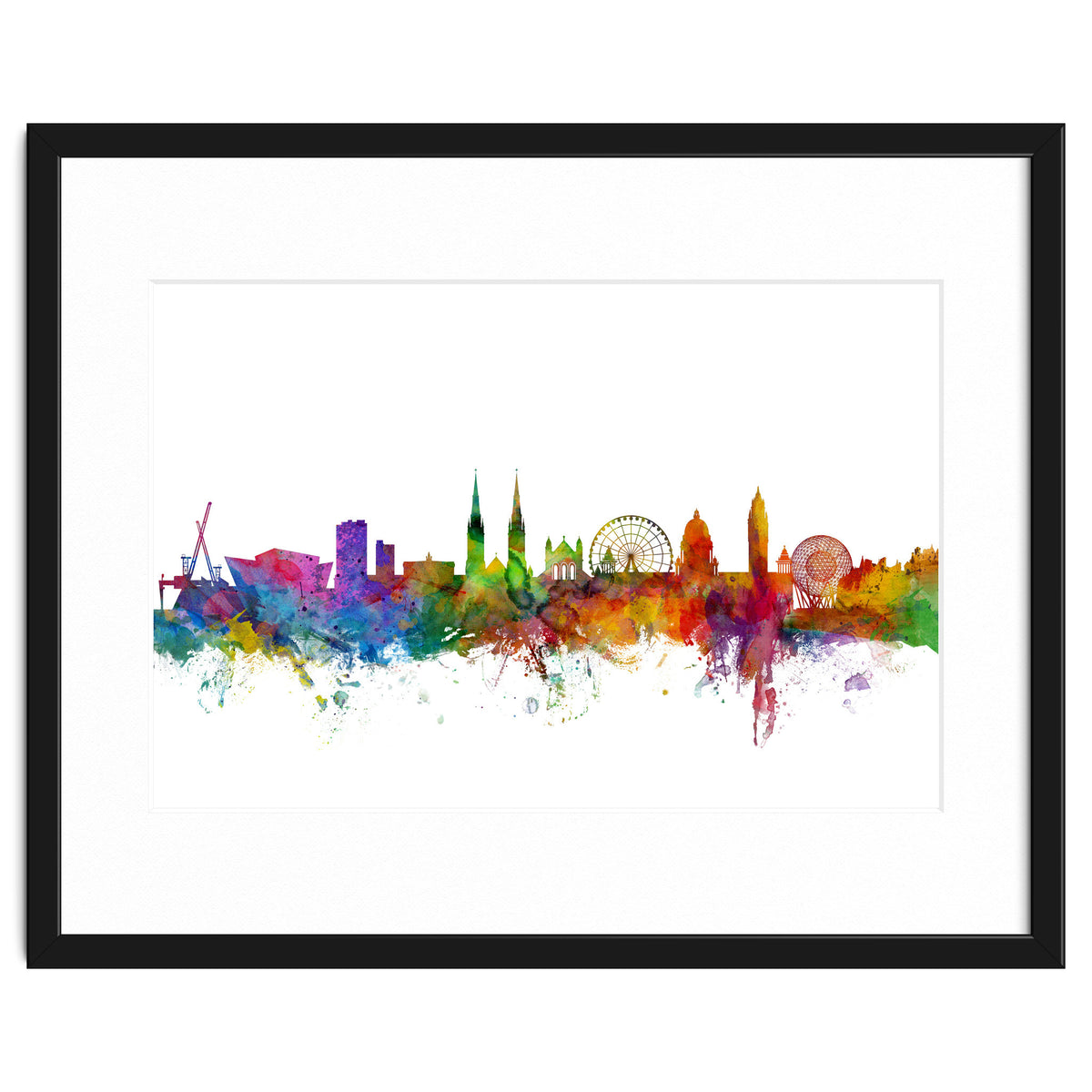 Belfast Northern Ireland Skyline