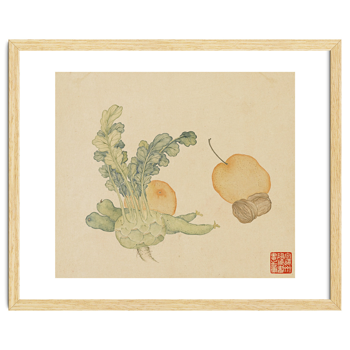 Wang Chengpi ~flowers And Vegetables, Vegetables, Fruits, Epiphyllum, Pears, Peppers