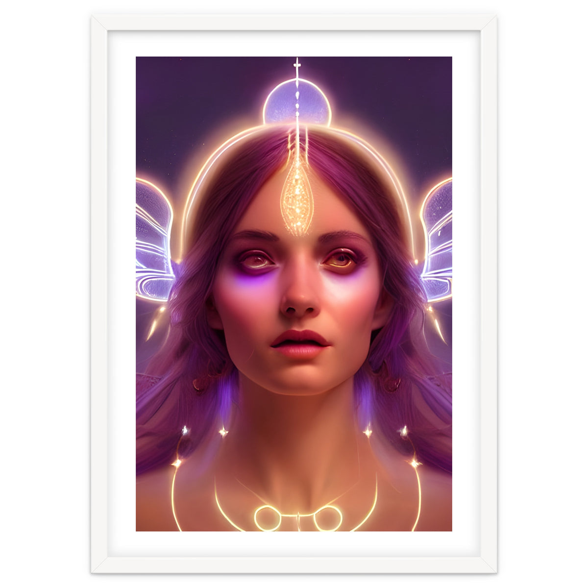 Purple Haze - Goddess of Light Digital Fantasy Artwork