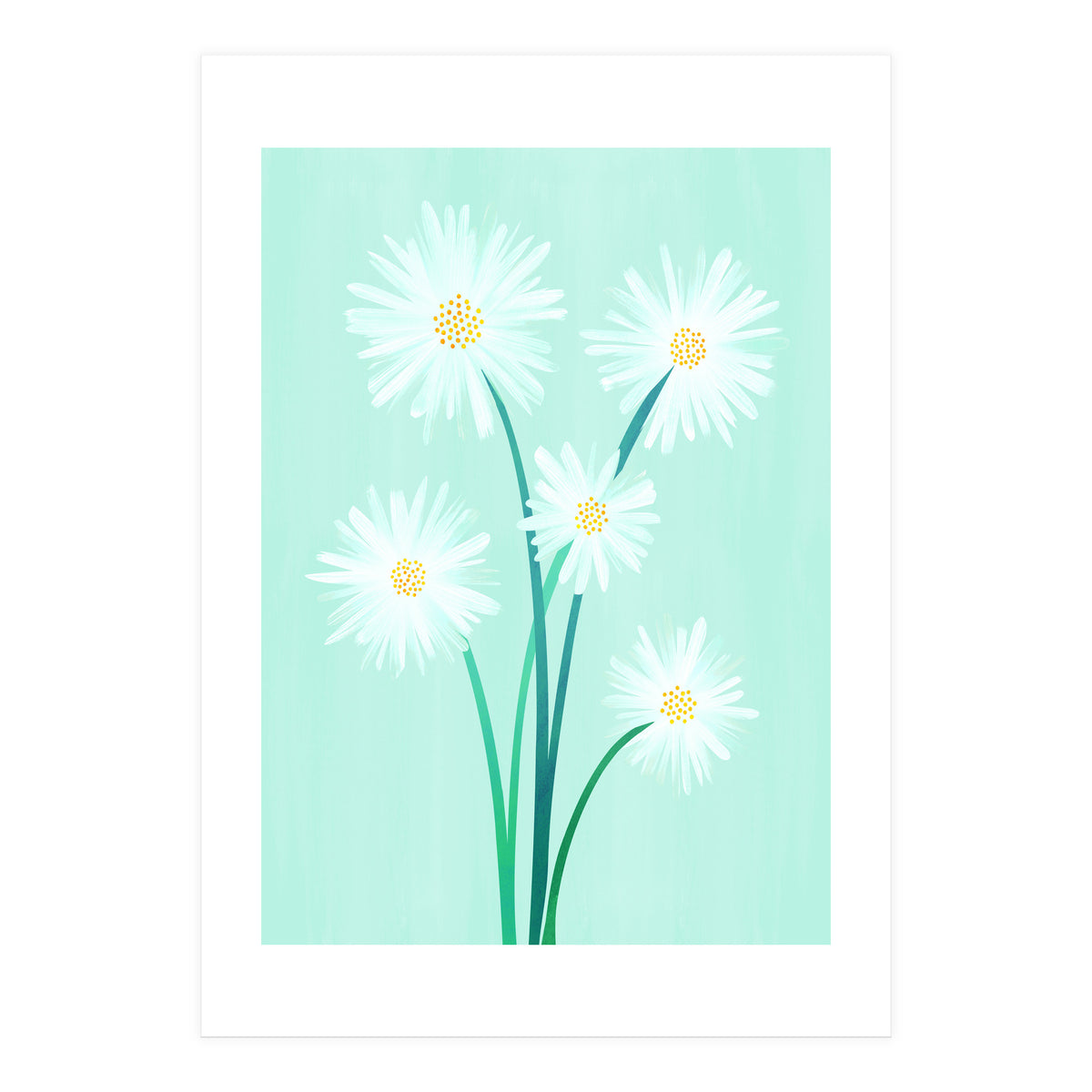 Mint Wildflower Bouquet (Print Only)