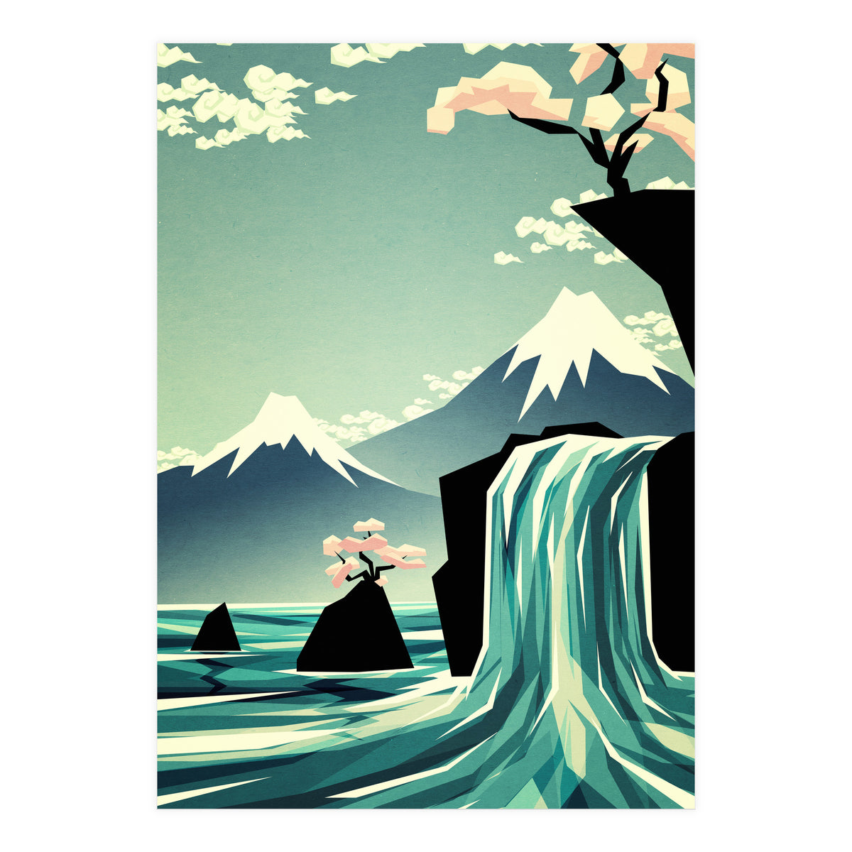 Waterfall Blossom Dream (Print Only)