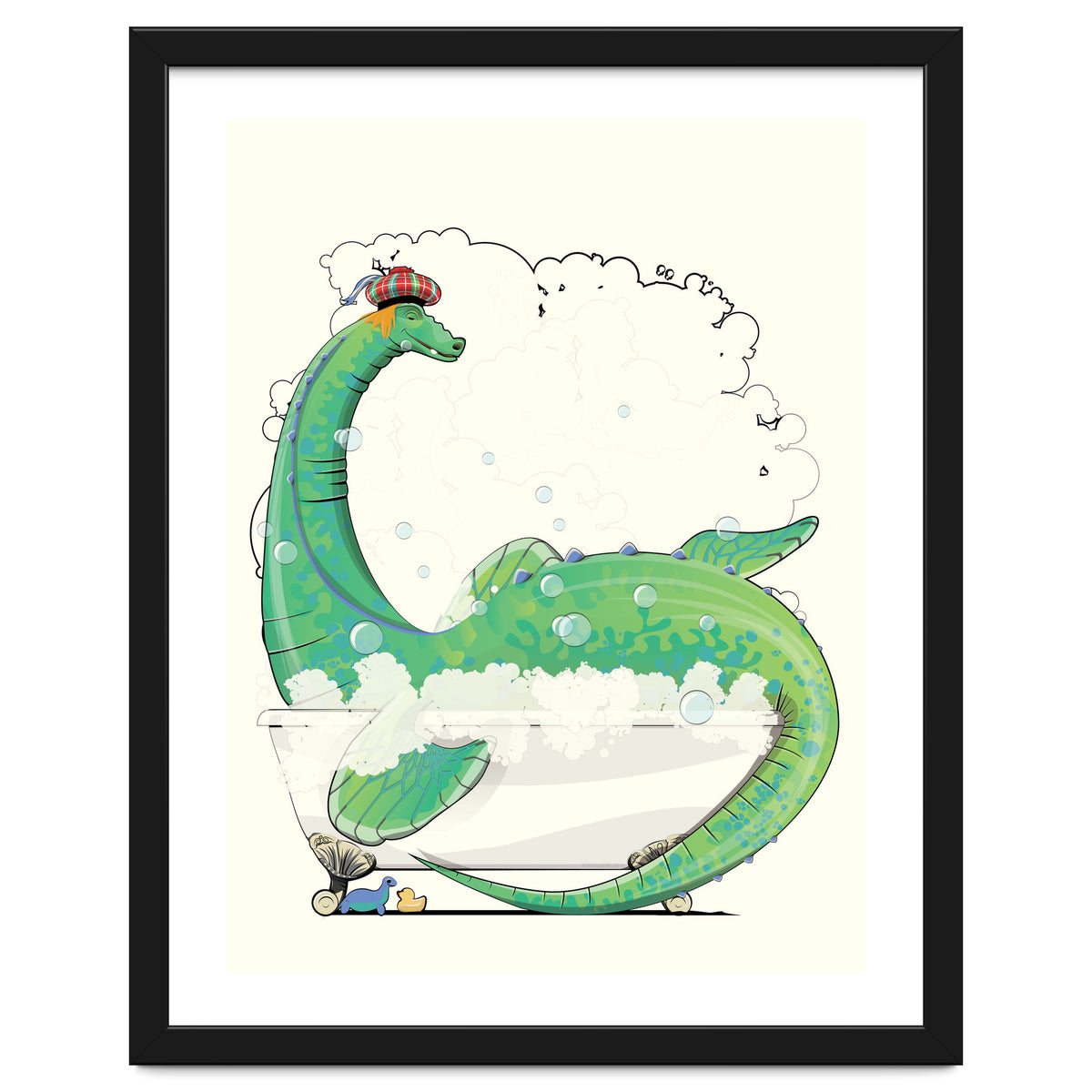 Loch Ness Monster in the Bath, Funny Bathroom Humour