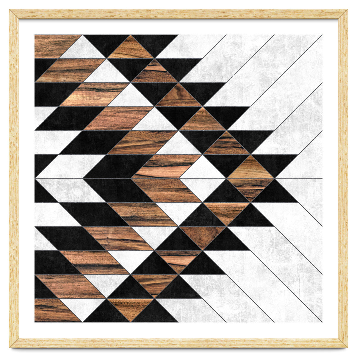 Urban Tribal Pattern No.9 - Concrete and Wood