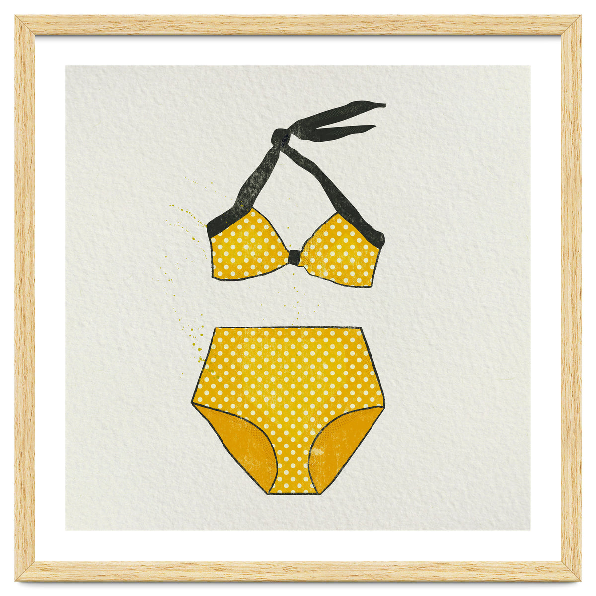 Yellow polka dot bikini