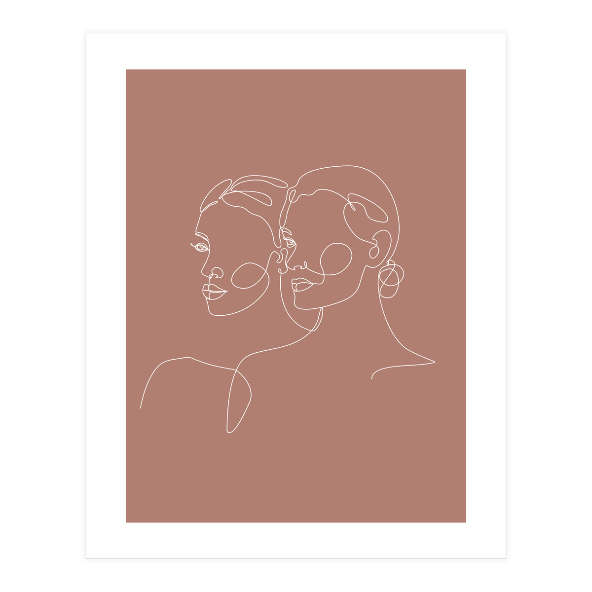 Double woman line-b (Print Only)