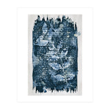 Indigo Blue Botanical Leaves No. 1 (Print Only) thumbnail