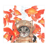 Scuba Cat  (Print Only) thumbnail