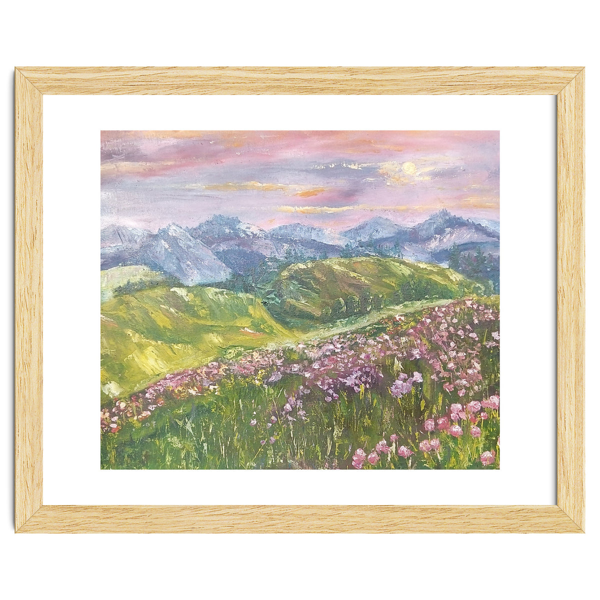 Sunset in the mountains