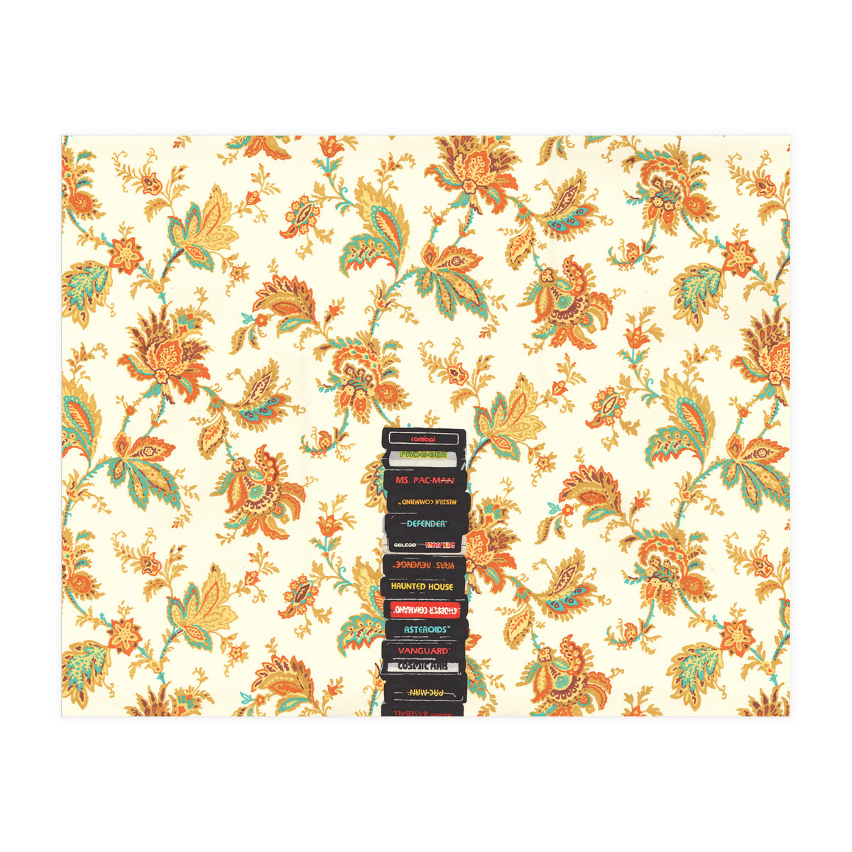 Atari & Flower Wallpaper (Print Only)