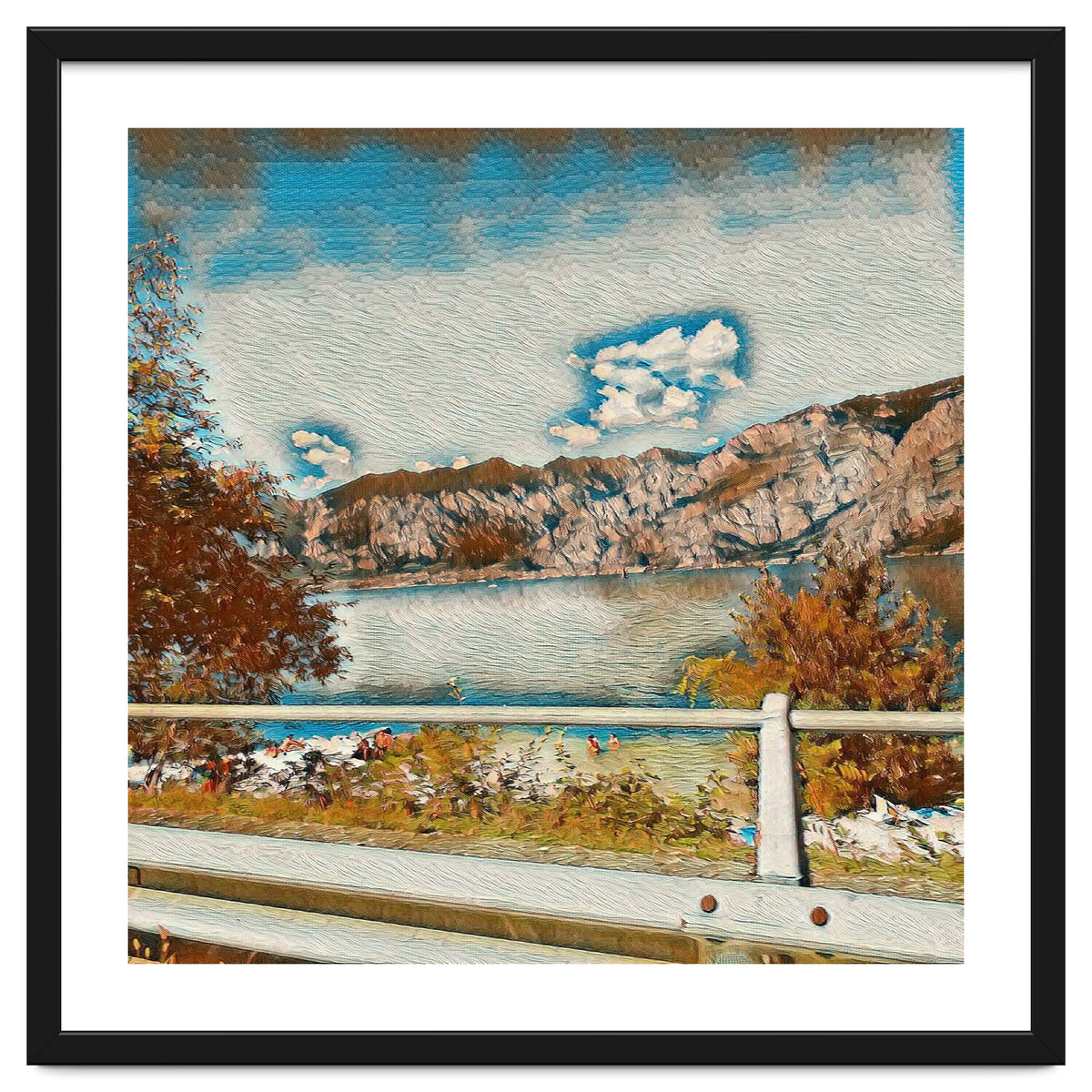 Sunny Garda Lake, italy.