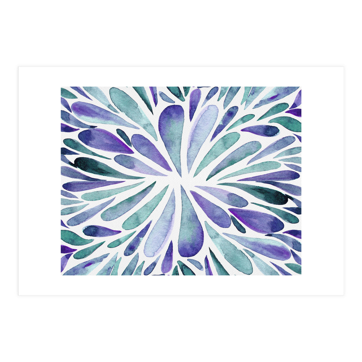 Retro abstract floral (Print Only)