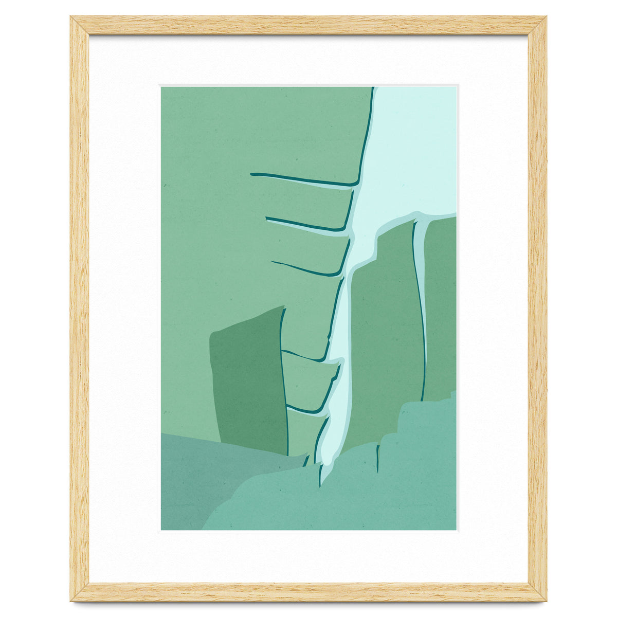 Abstract Banana Leaves One - Greener Eden