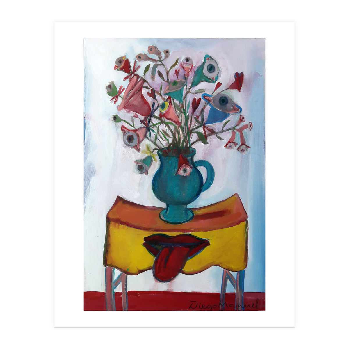 Flores Ojos Bocas 2 (Print Only)