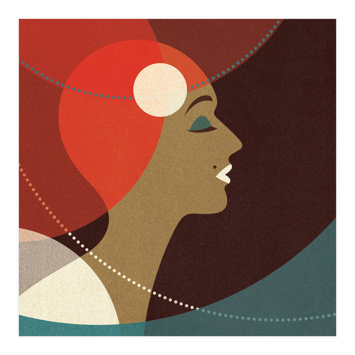 Venn Deco (Gold) (Print Only)