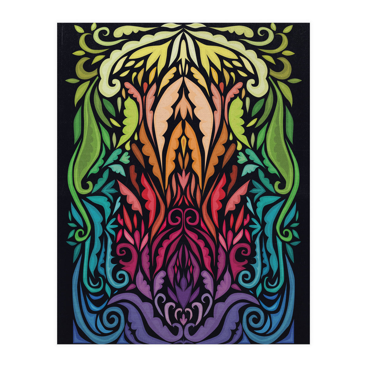 Art Noveau Rainbow (Print Only)