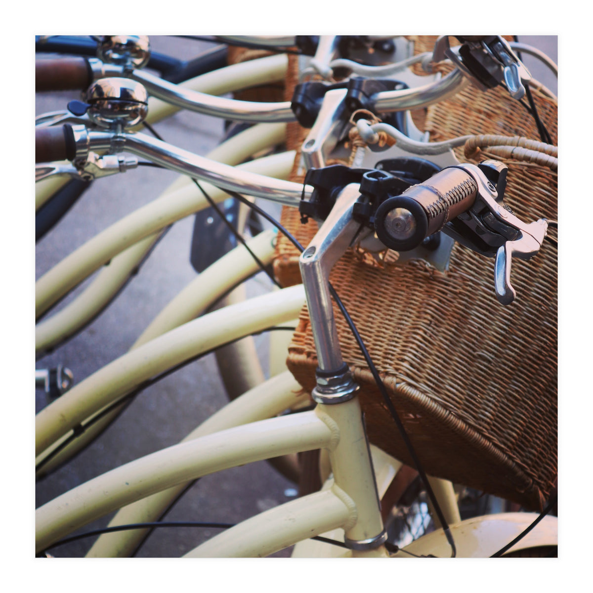 Stacks of bicycles (Print Only)