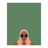 Lady with pink hair (Print Only) thumbnail