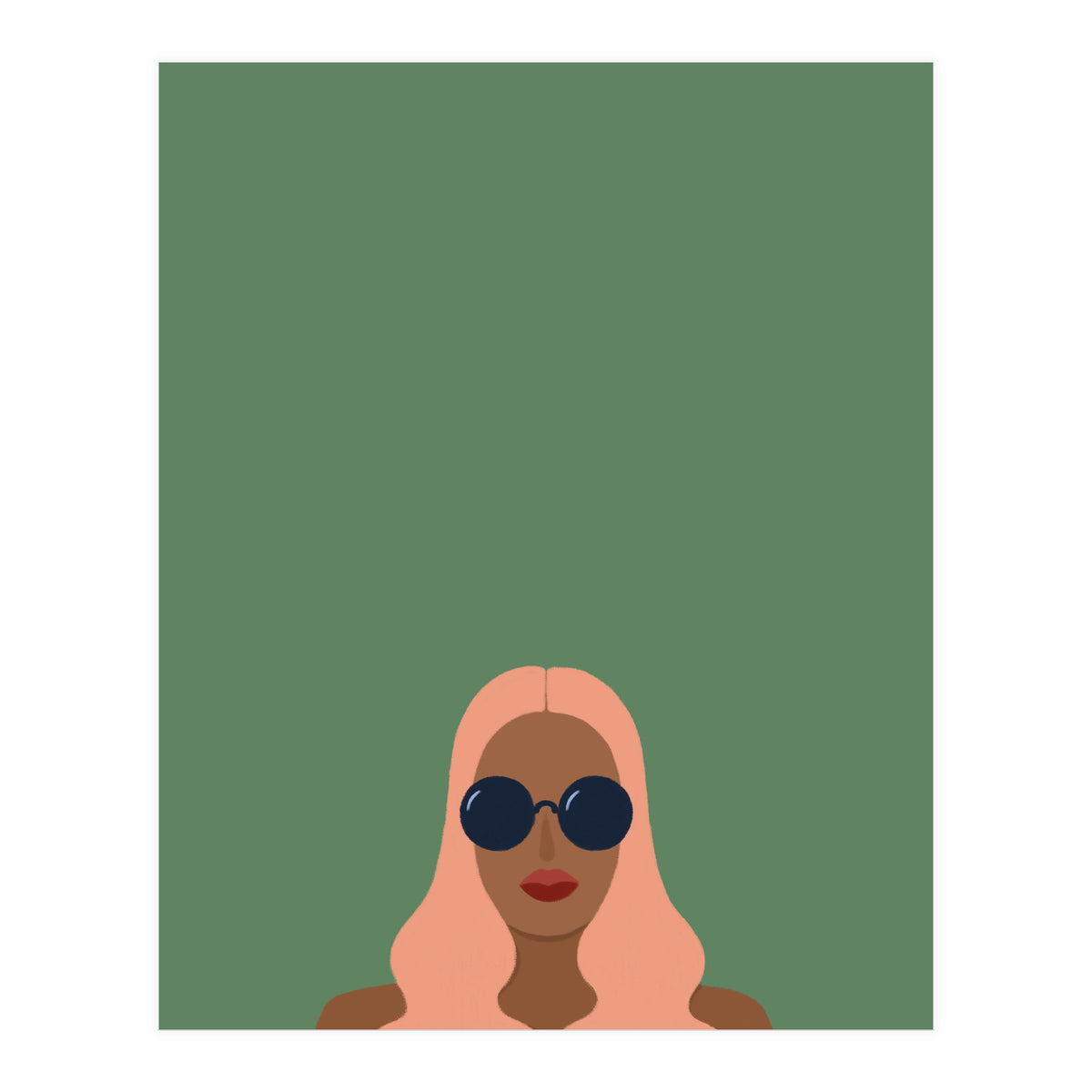 Lady with pink hair (Print Only)