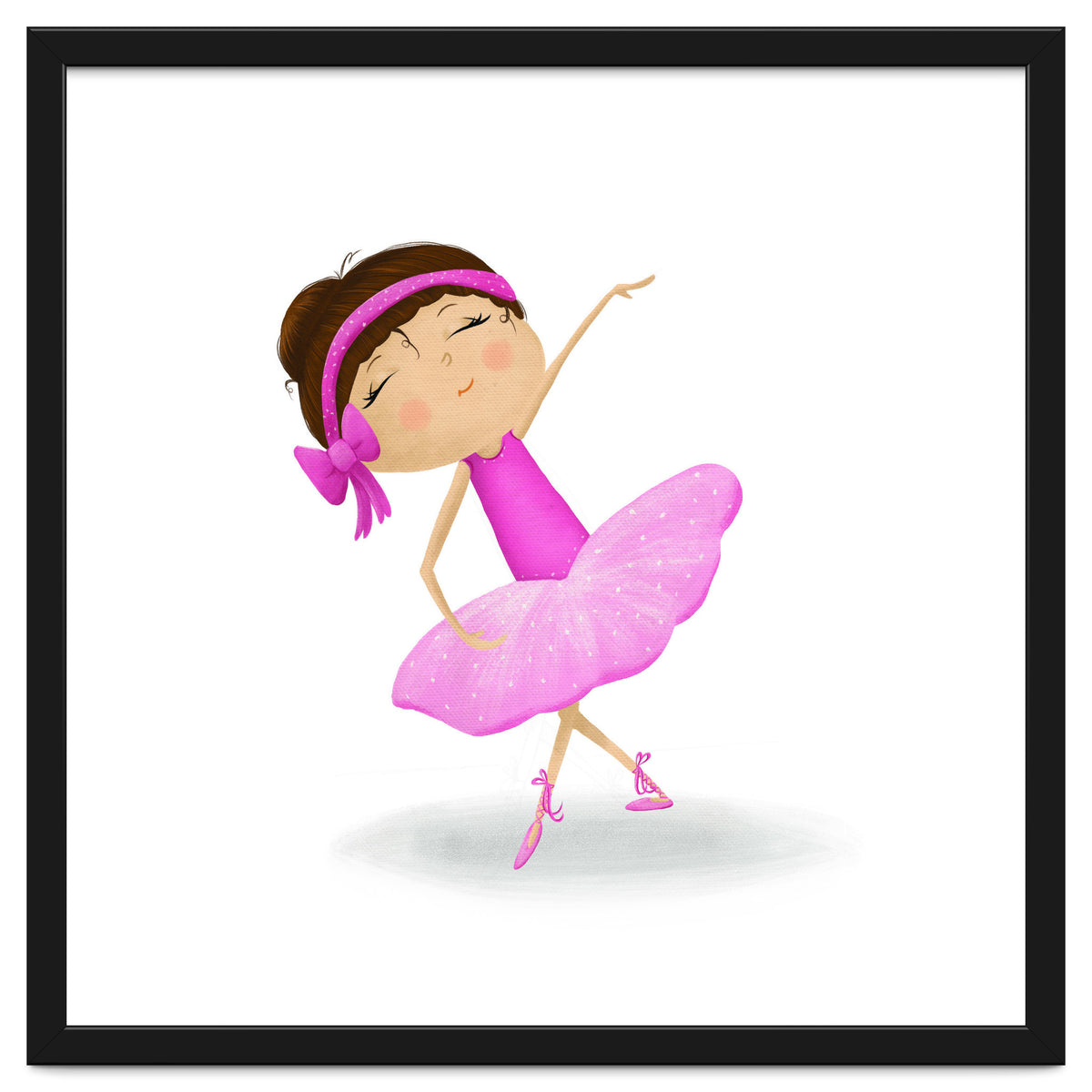Adorable Ballerina Nursery Print