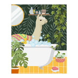 Llama Bathing  (Print Only) thumbnail
